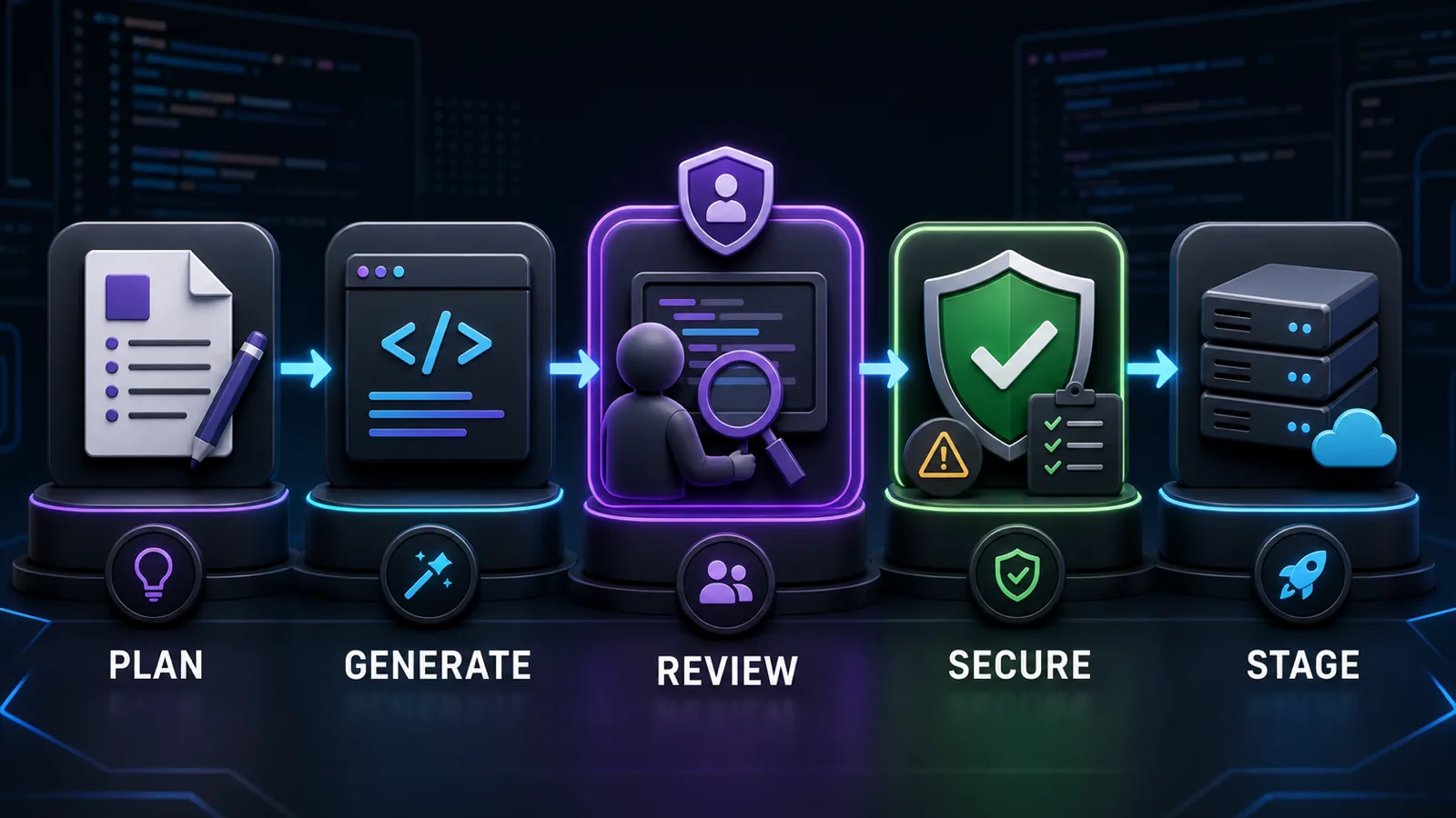 AI-assisted FiveM development workflow from plan through review, security and staging
