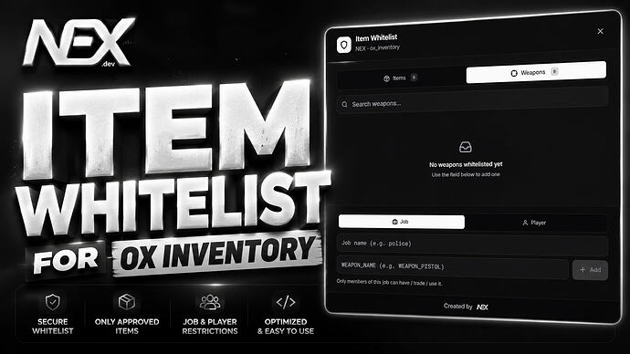 NEX Item Whitelist