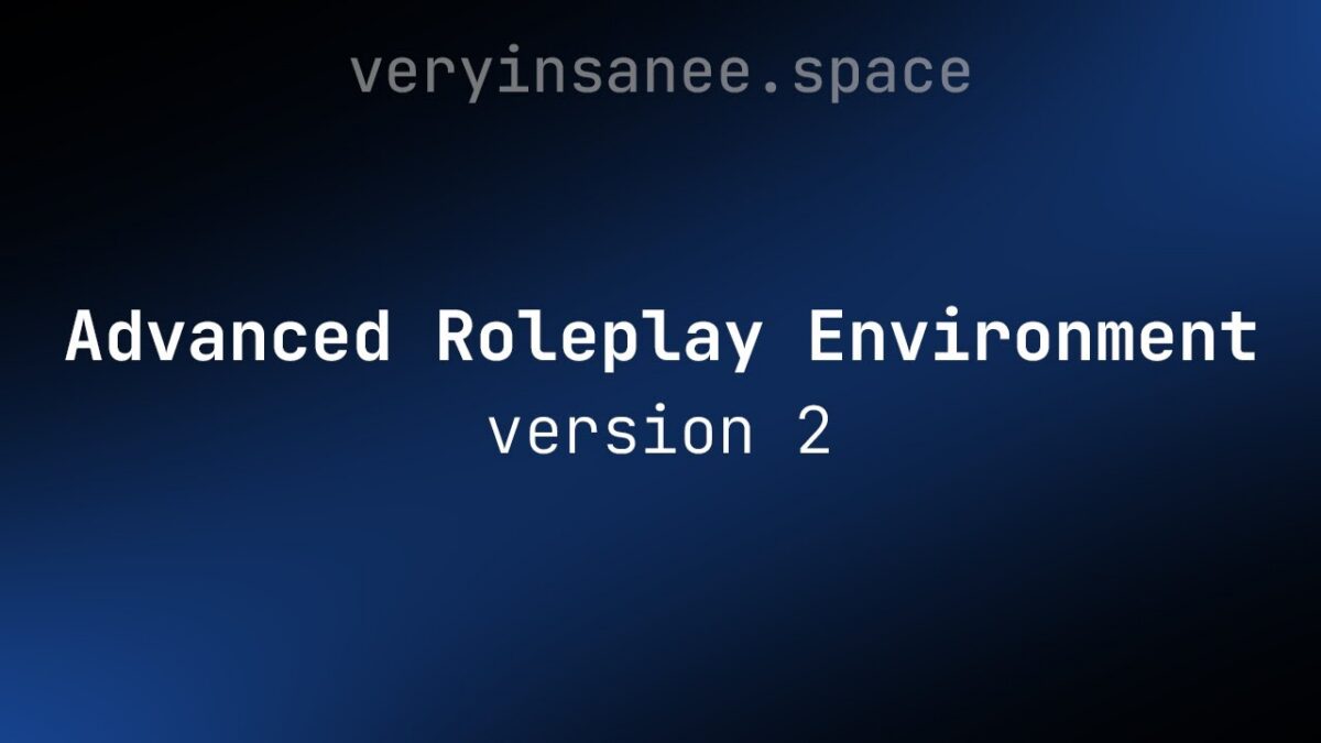 Vorschaubild-Titelkarte für Advanced Roleplay Environment Version 2