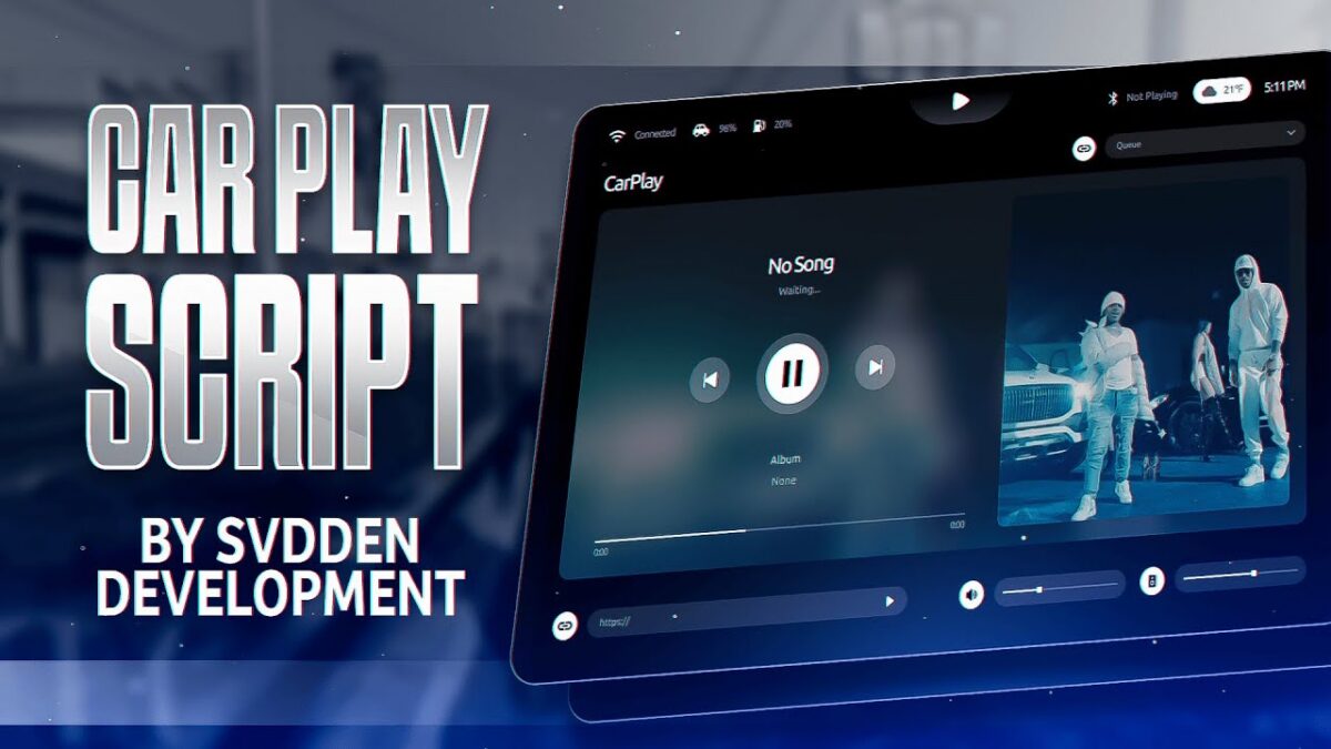 Meilleure prévisualisation vidéo CarPlay montrant l'interface du script CarPlay