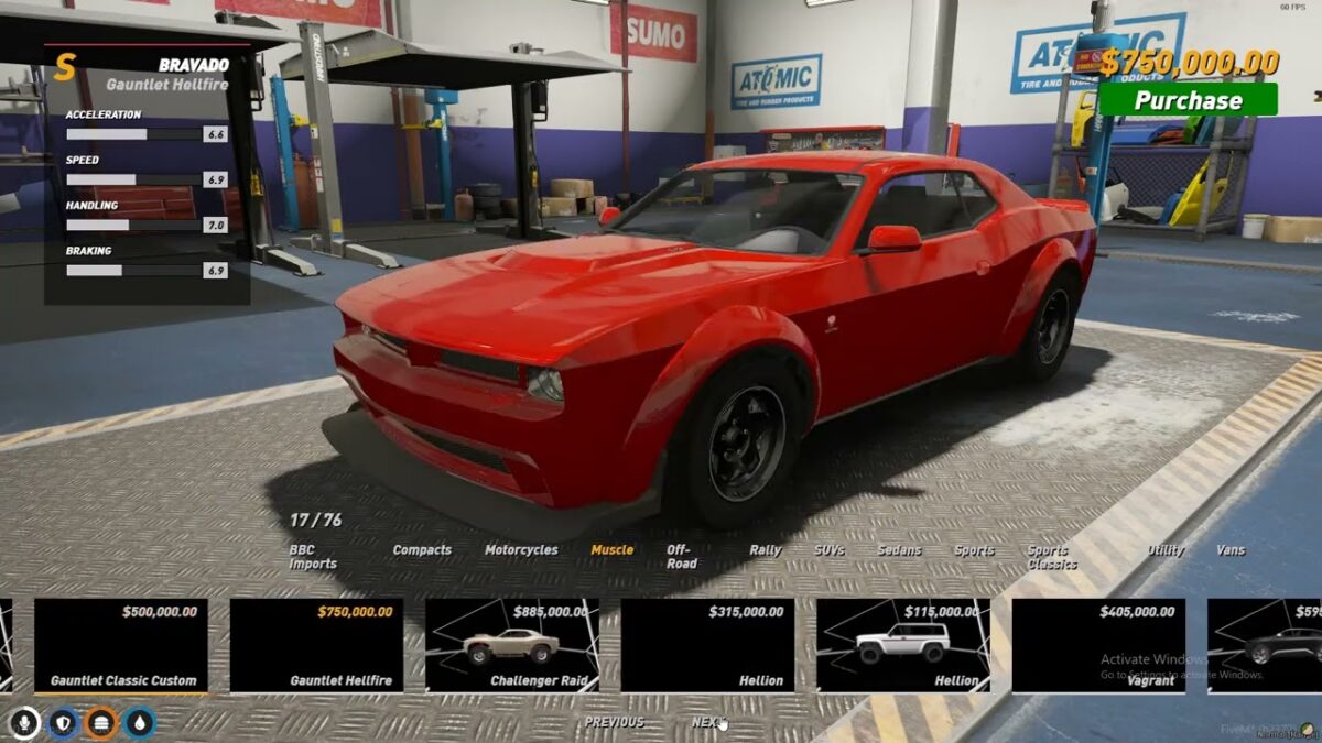 NoPixel Tunershop-Gameplay-Vorschau mit Fahrzeughandel UI