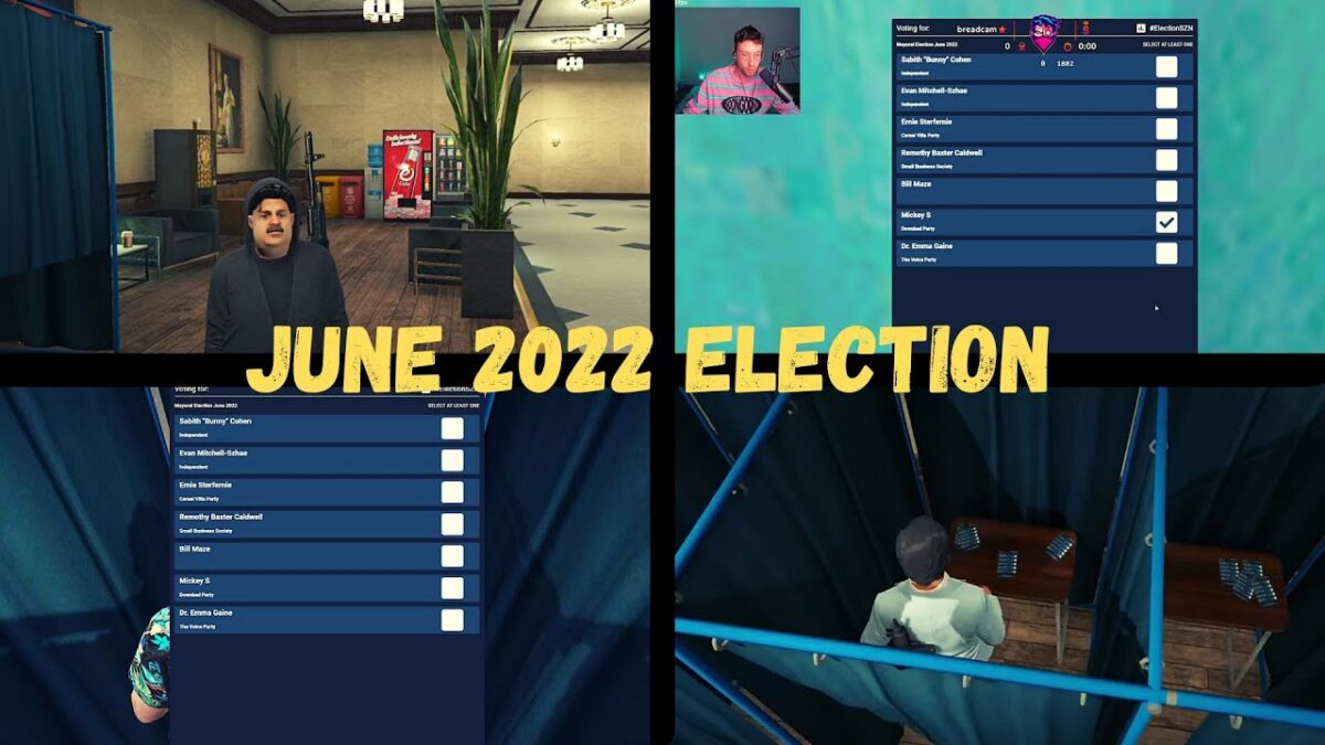 Vote System Video-Vorschau, die die In-Game-Wahl-Oberfläche zeigt