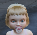 Deuxième modèle de personnage bébé inclus avec le script bébé
