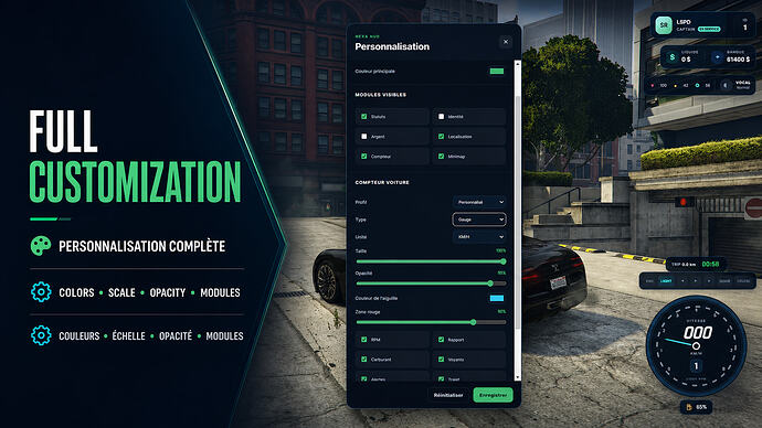 Hexa HUD – Customizable Modern HUD