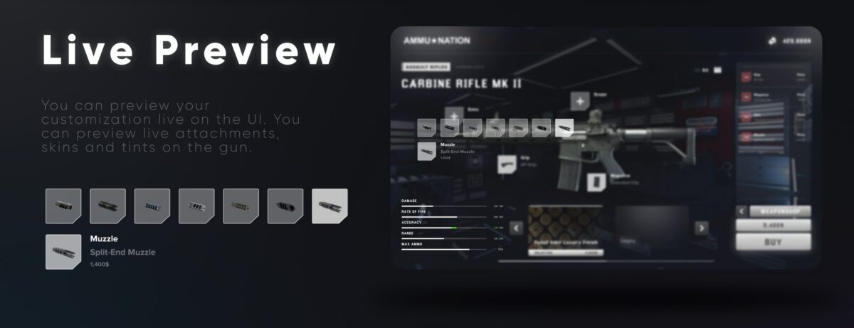 CodeM mWeaponshop FiveM aperçu de la ressource 7