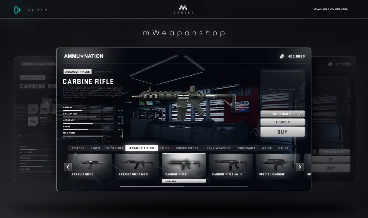 CodeM mWeaponshop FiveM aperçu de la ressource 3