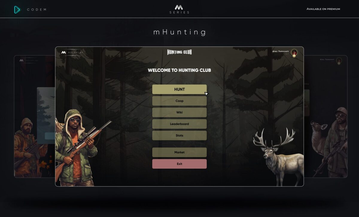 CodeM mHunting — Hunting & Wildlife System FiveM vista previa del recurso 11
